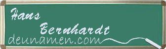 Hans Bernhardt Visitenkarte